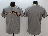 Pittsburgh Pirates Customized Men's Gray Flexbase Collection Stitched Baseball Jersey,baseball caps,new era cap wholesale,wholesale hats